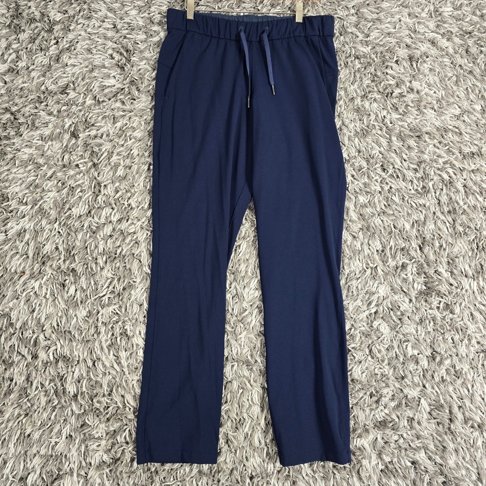 Lululemon On The Fly Pant Woven Luxtreme Navy Blue Size 8 Straight Leg Pants